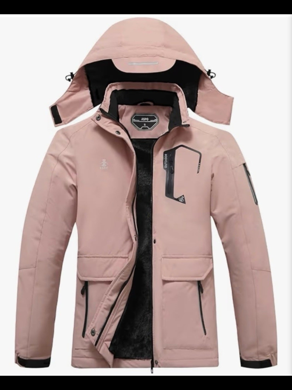 Women's Ski & Snowboard Jacket in Dusty Pink — Performance Shell Size 2X
